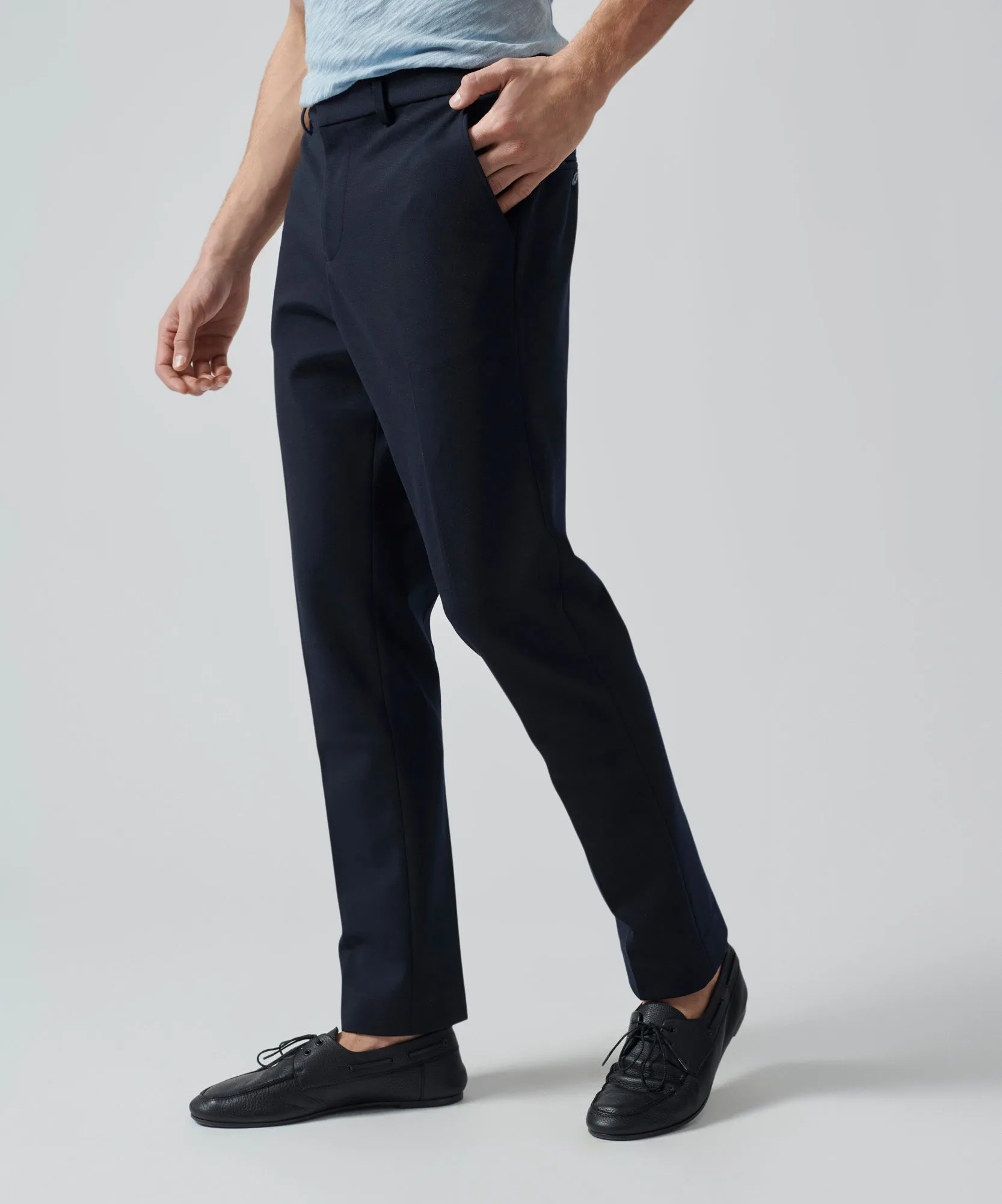 Ponte Slim Pants - Navy