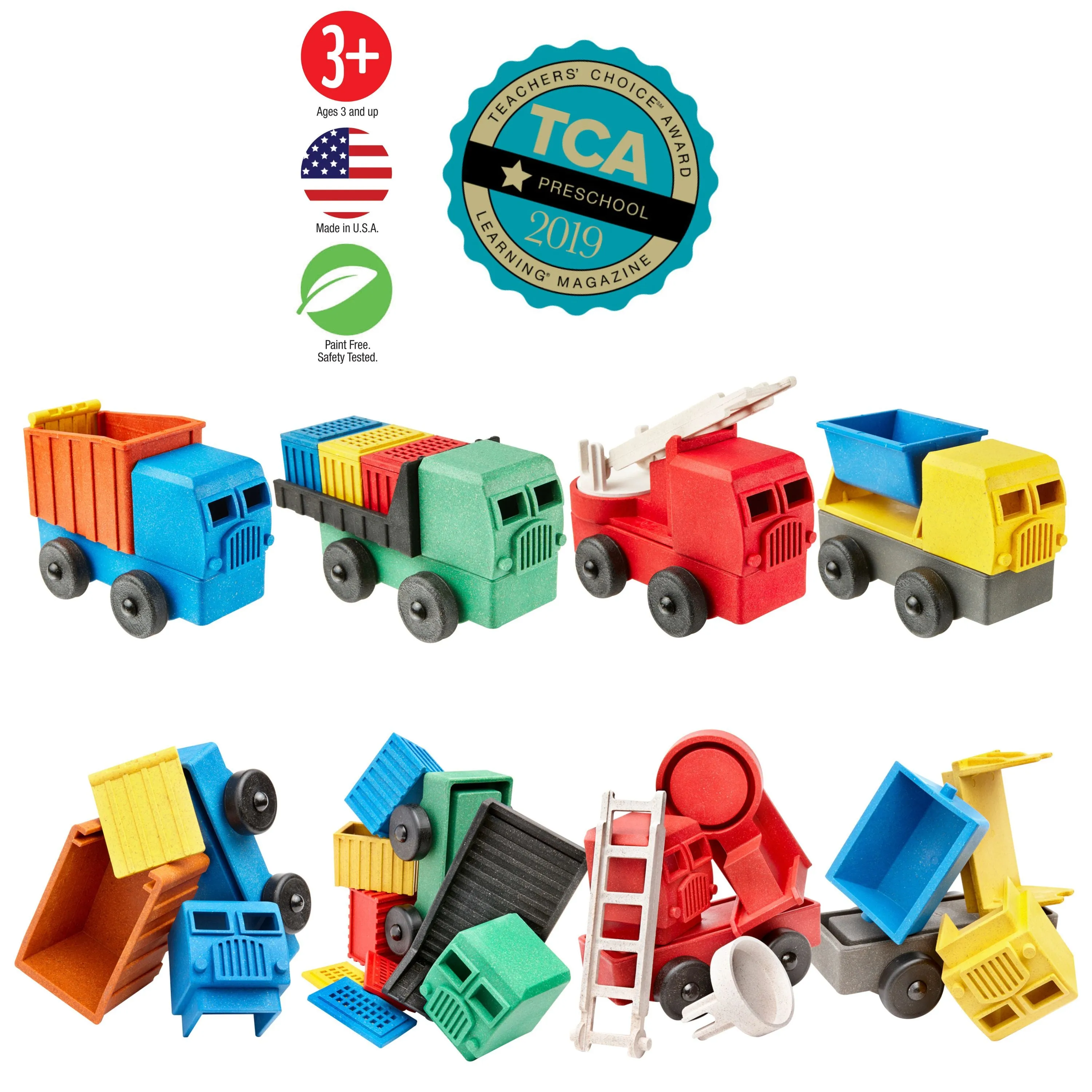 Preschool Play Truck Box Set - 4 Pack