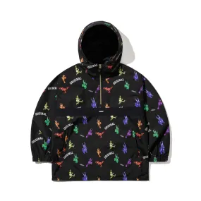 RAINBOW TR HOODED ANORAK JACKET BLACK