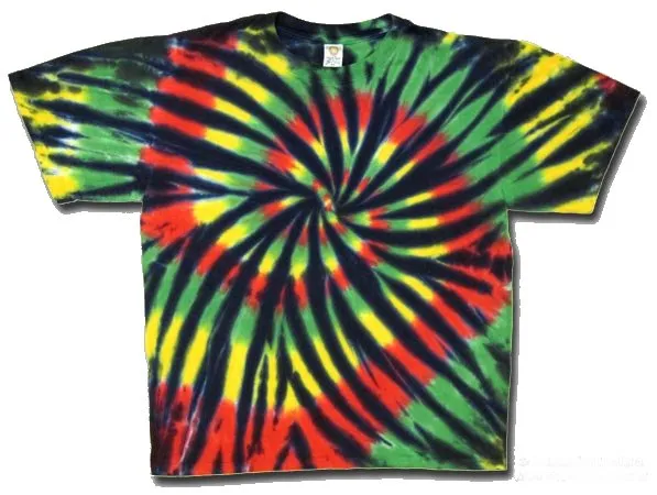 Rasta tie dye t-shirt