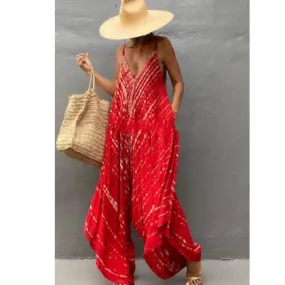 Red Coco bella Maxi Jumpsuit AU 10-14