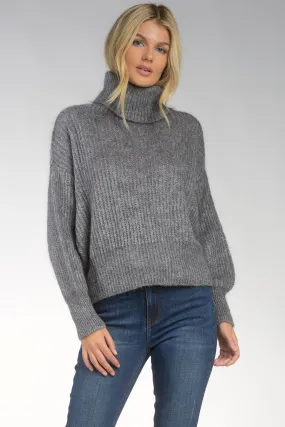 Ribbed Turtleneck Sweater