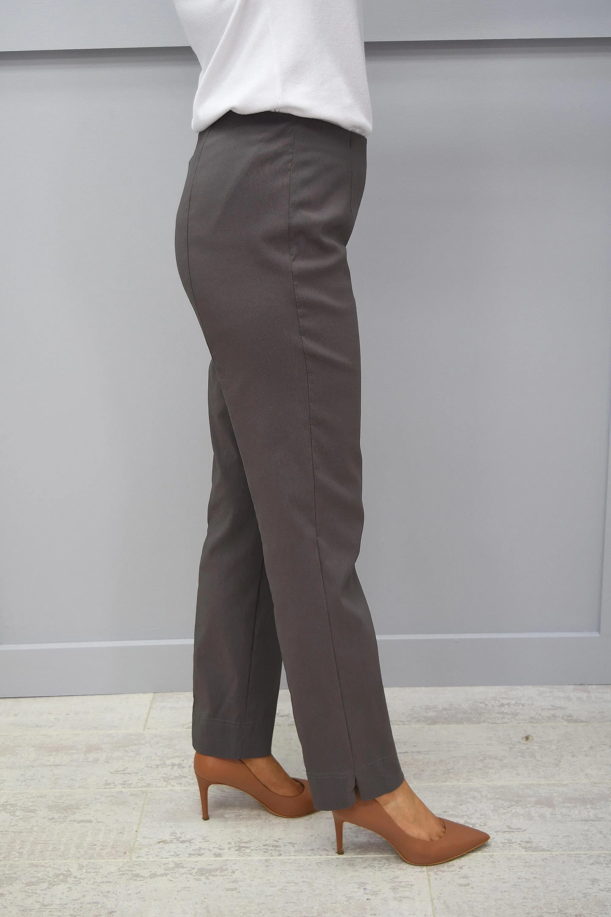 Robell Marie Fleece Trousers Mink 38 - 51412 54025