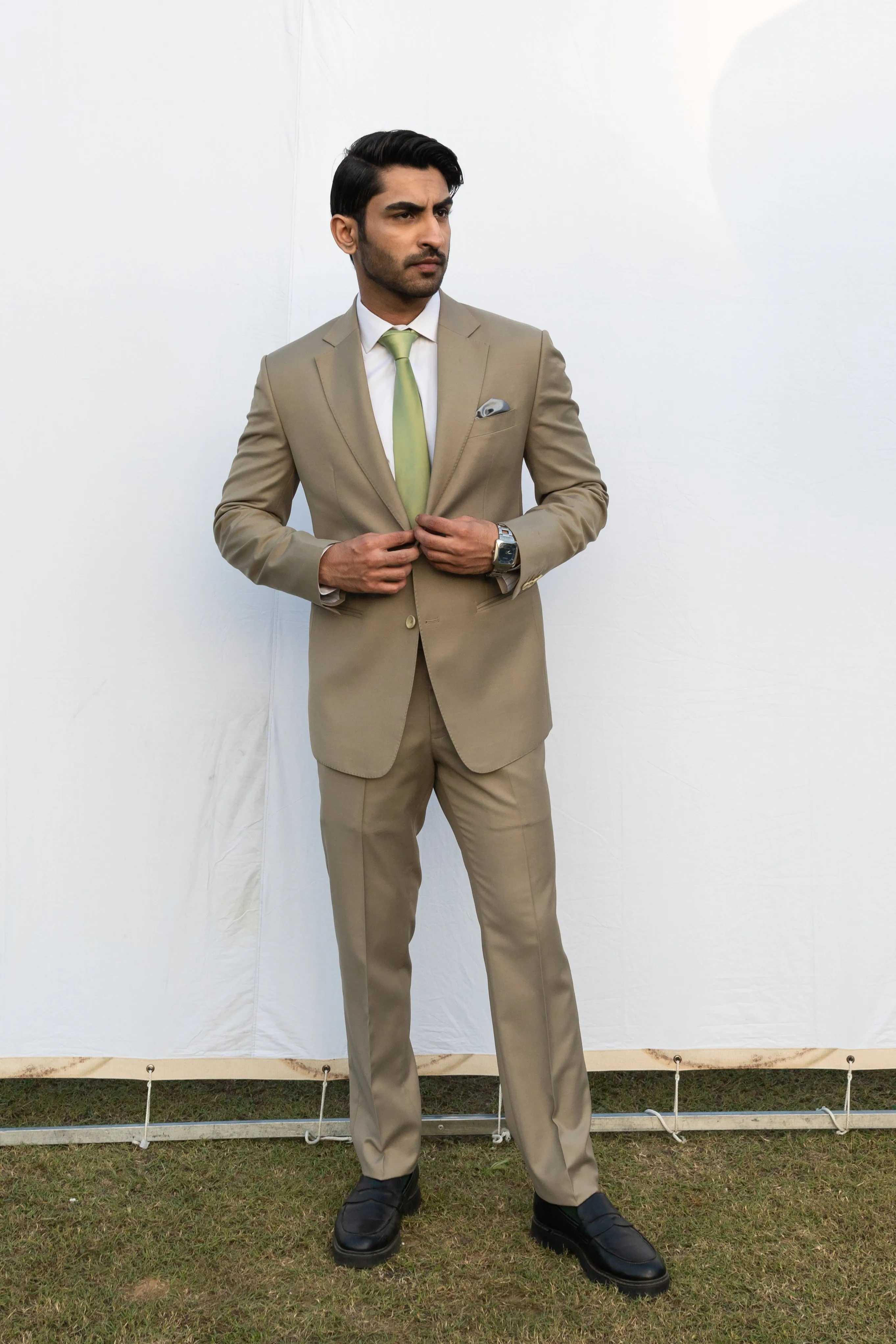 Sandstone Classic Beige Suit.