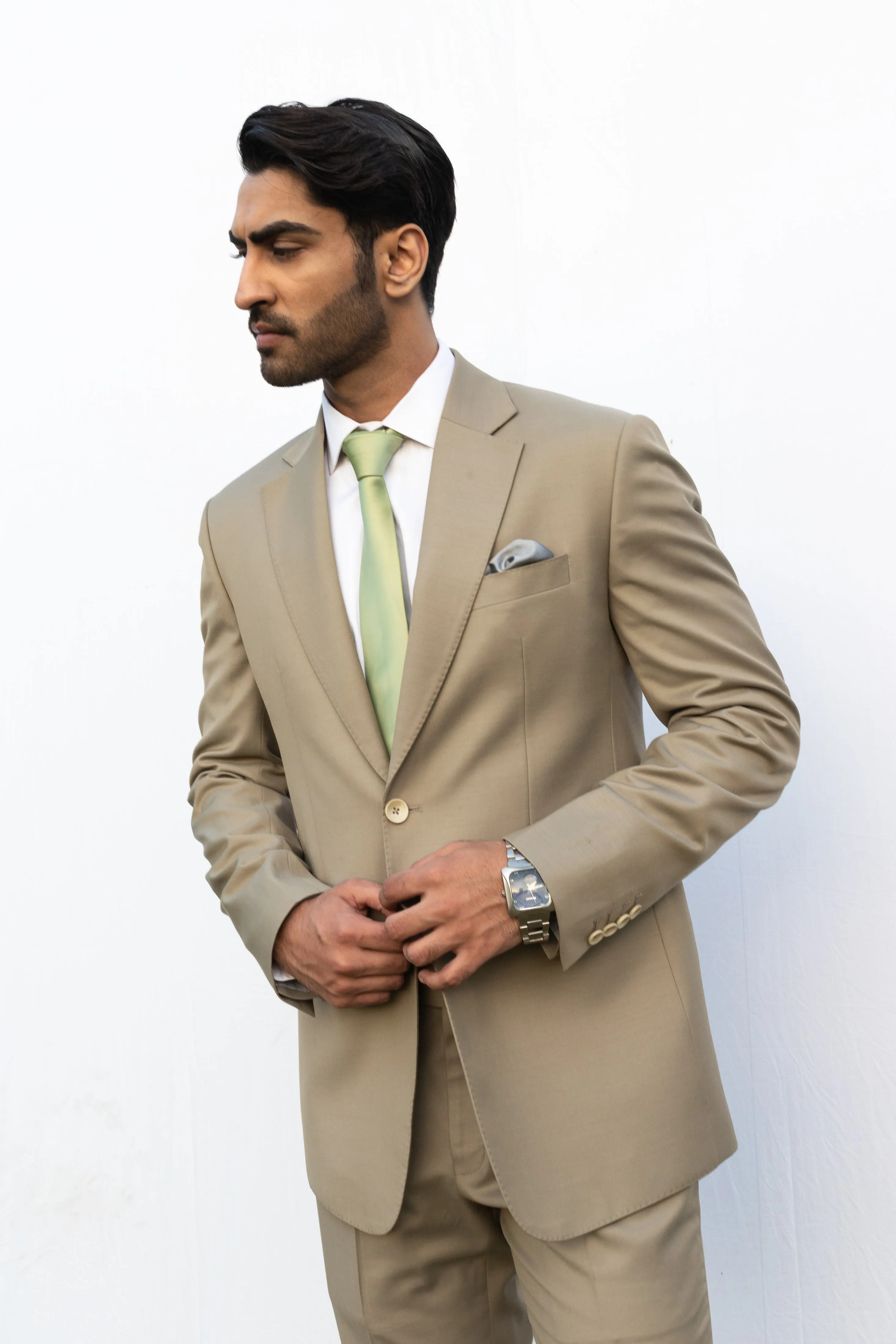 Sandstone Classic Beige Suit.