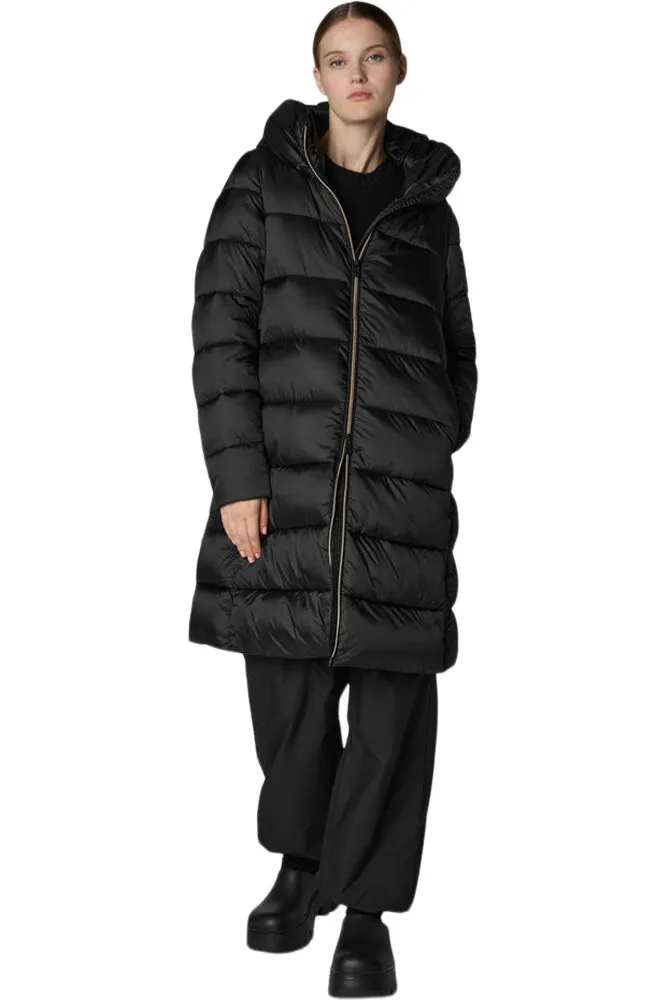 Save The Duck Lysa Hooded Puffer Jacket in Black