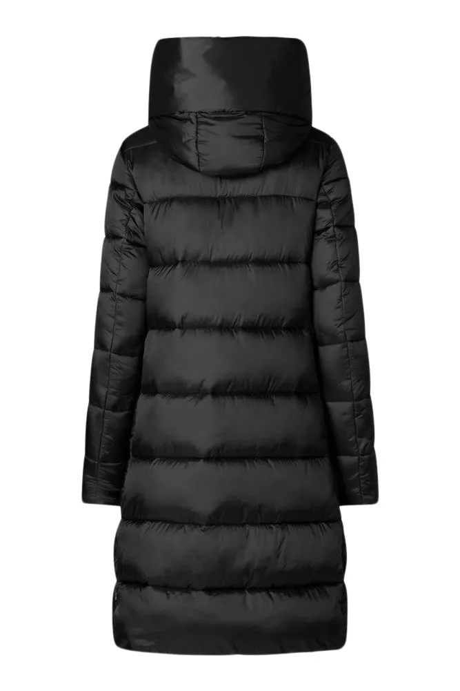 Save The Duck Lysa Hooded Puffer Jacket in Black