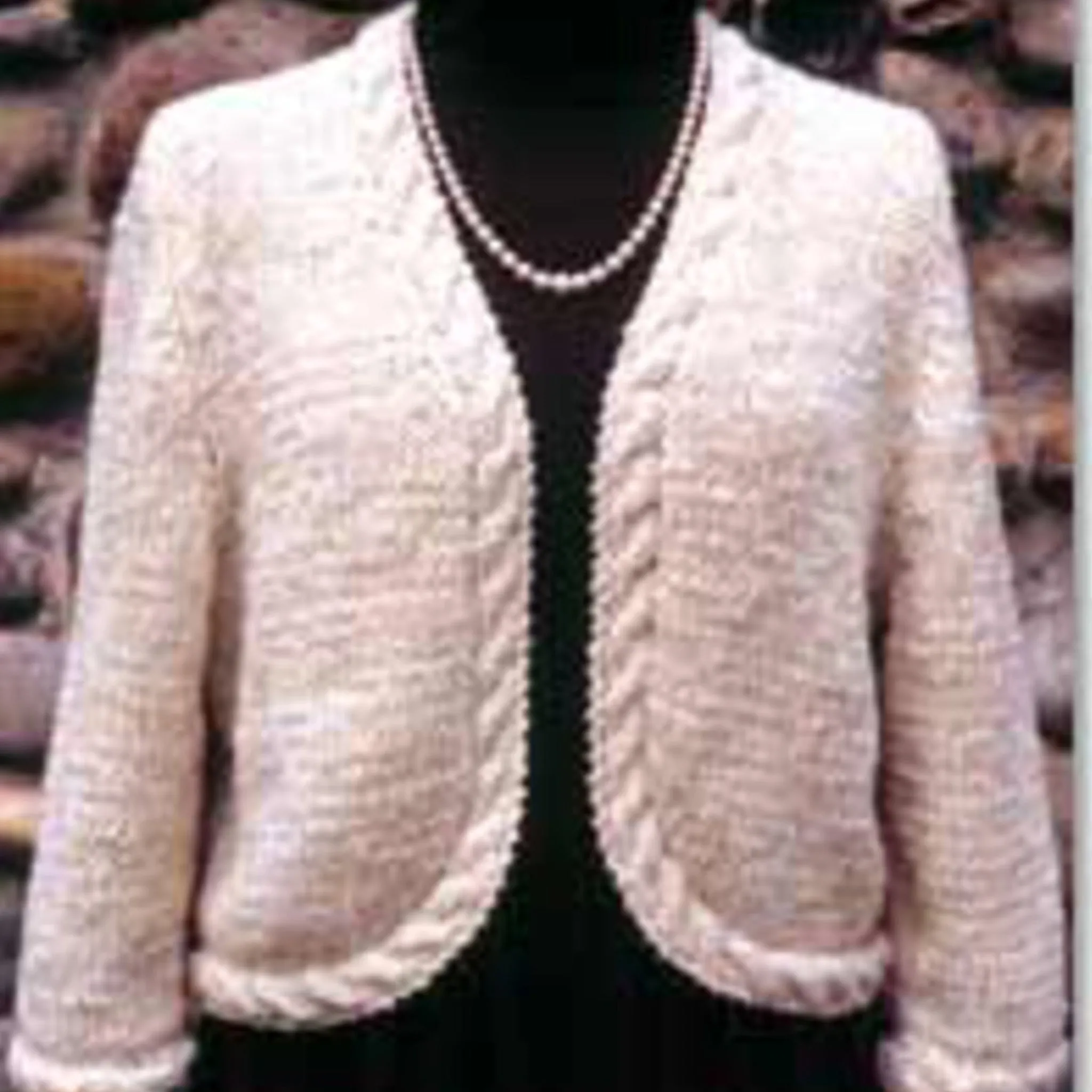 Seville Cardigan/Jacket, three gauges Pattern