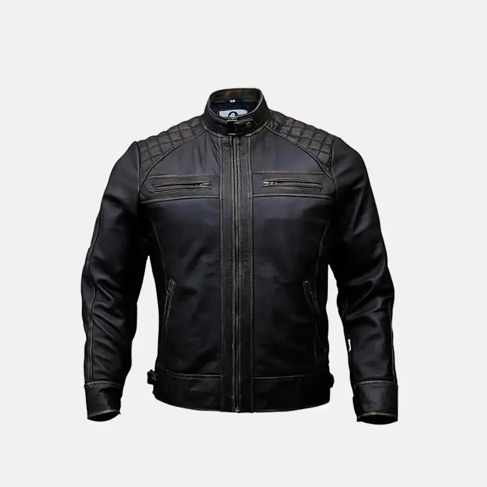 Shotgun Leather Biker Jacket | Men's Biker Jacket