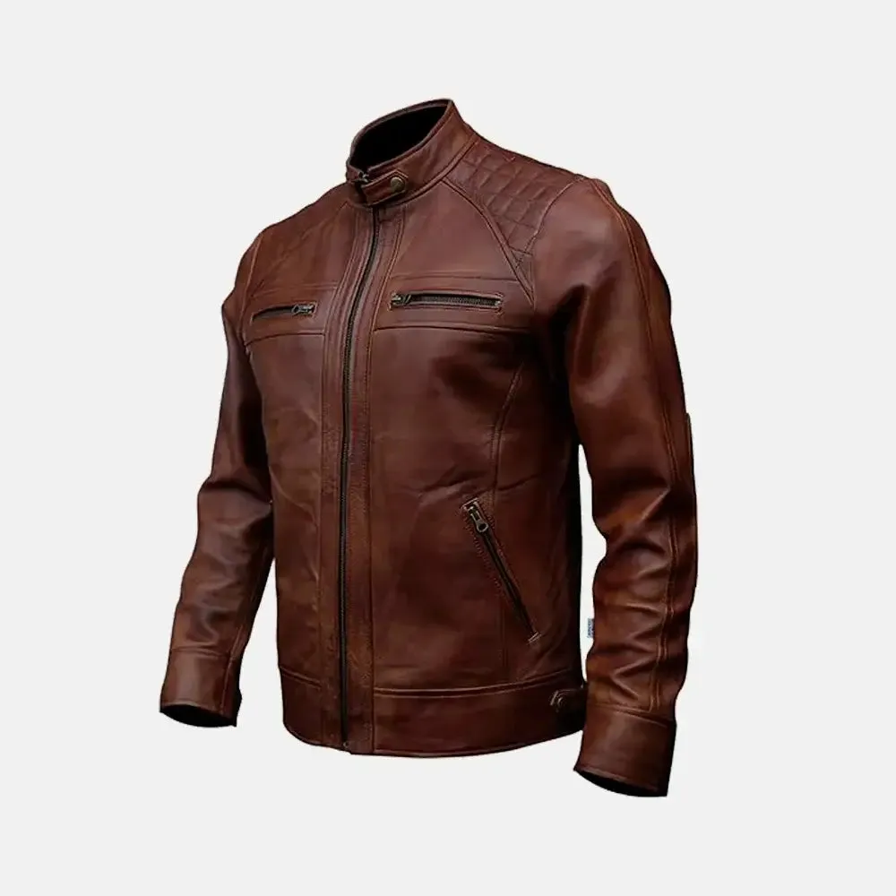 Shotgun Leather Biker Jacket | Men's Biker Jacket