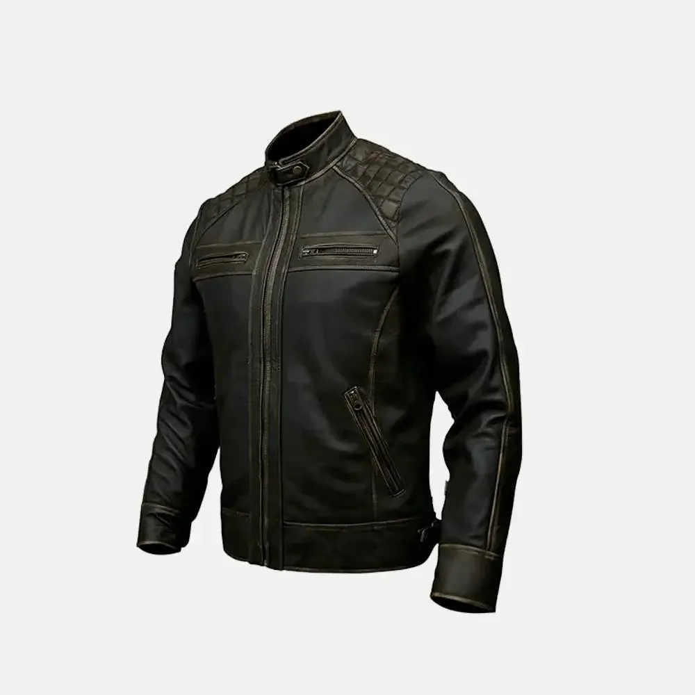 Shotgun Leather Biker Jacket | Men's Biker Jacket