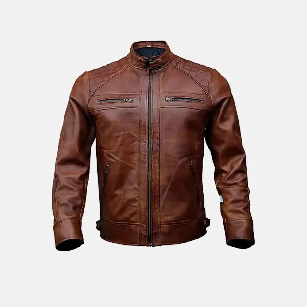 Shotgun Leather Biker Jacket | Men's Biker Jacket