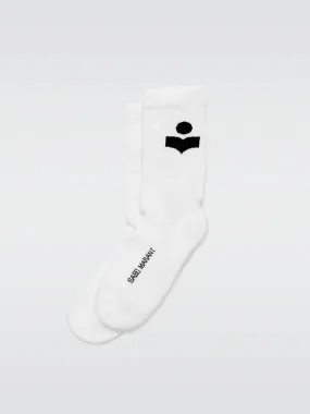 Siloki Logo Socks - White