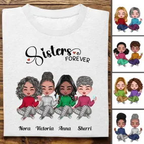 Sisters - Sisters Forever - Personalized T-Shirt (L)