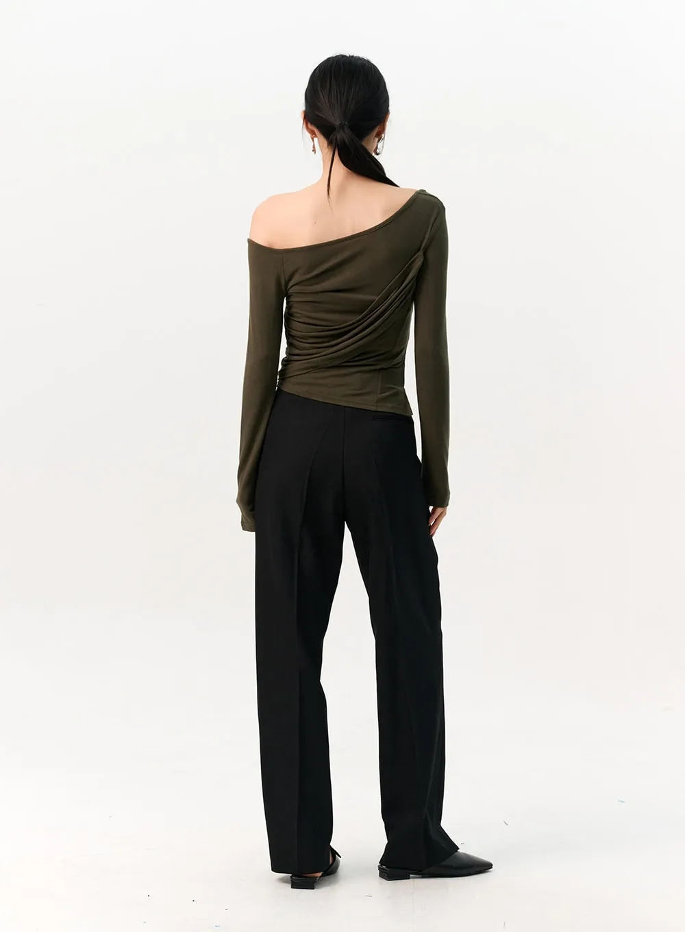 Solid Tailored Pants IO320