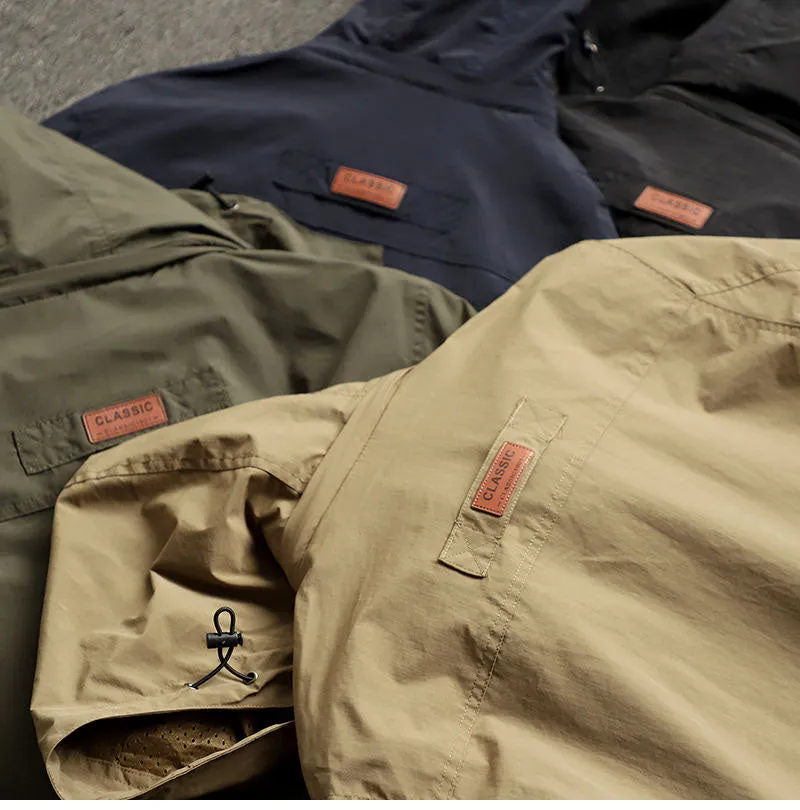 Solid Waterproof Multi-Pockets Jacket