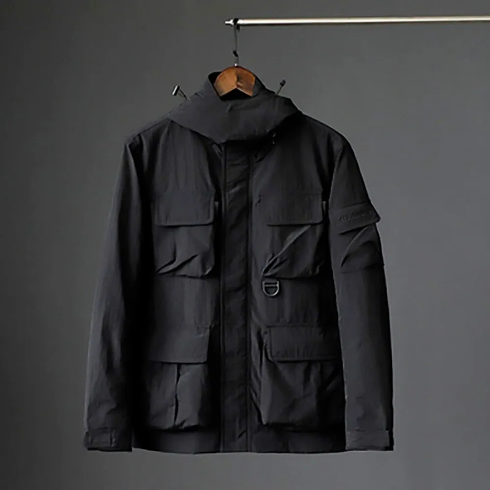 Solid Waterproof Multi-Pockets Jacket