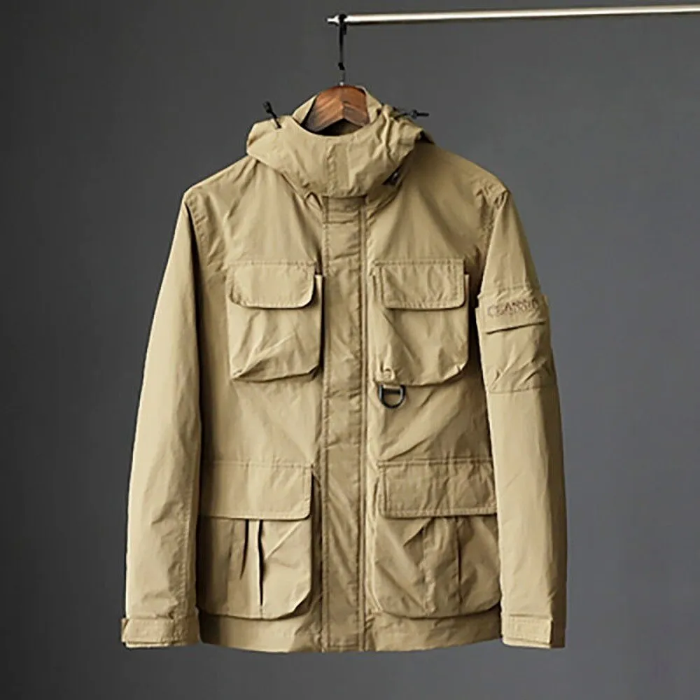 Solid Waterproof Multi-Pockets Jacket