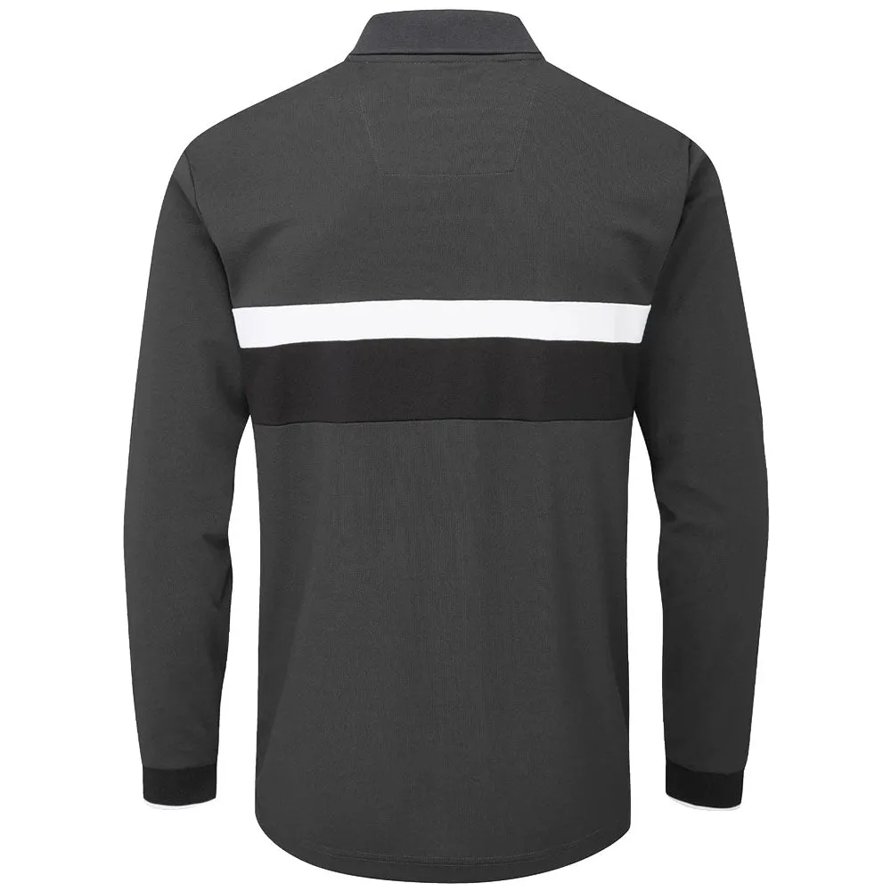 Stuburt Motion Long Sleeve Polo Shirt - Onyx