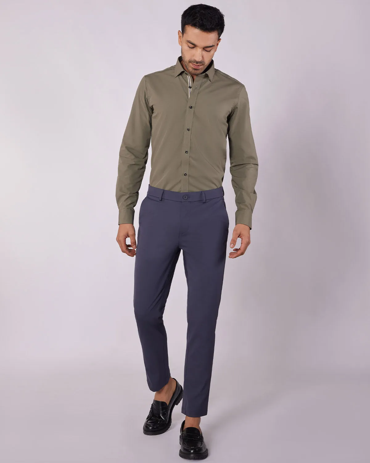 Tailored Smart Pants - Dark Grey