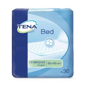 TENA Bed Super Secure Zone Pads - 60x60cm - 30 Pack (N)