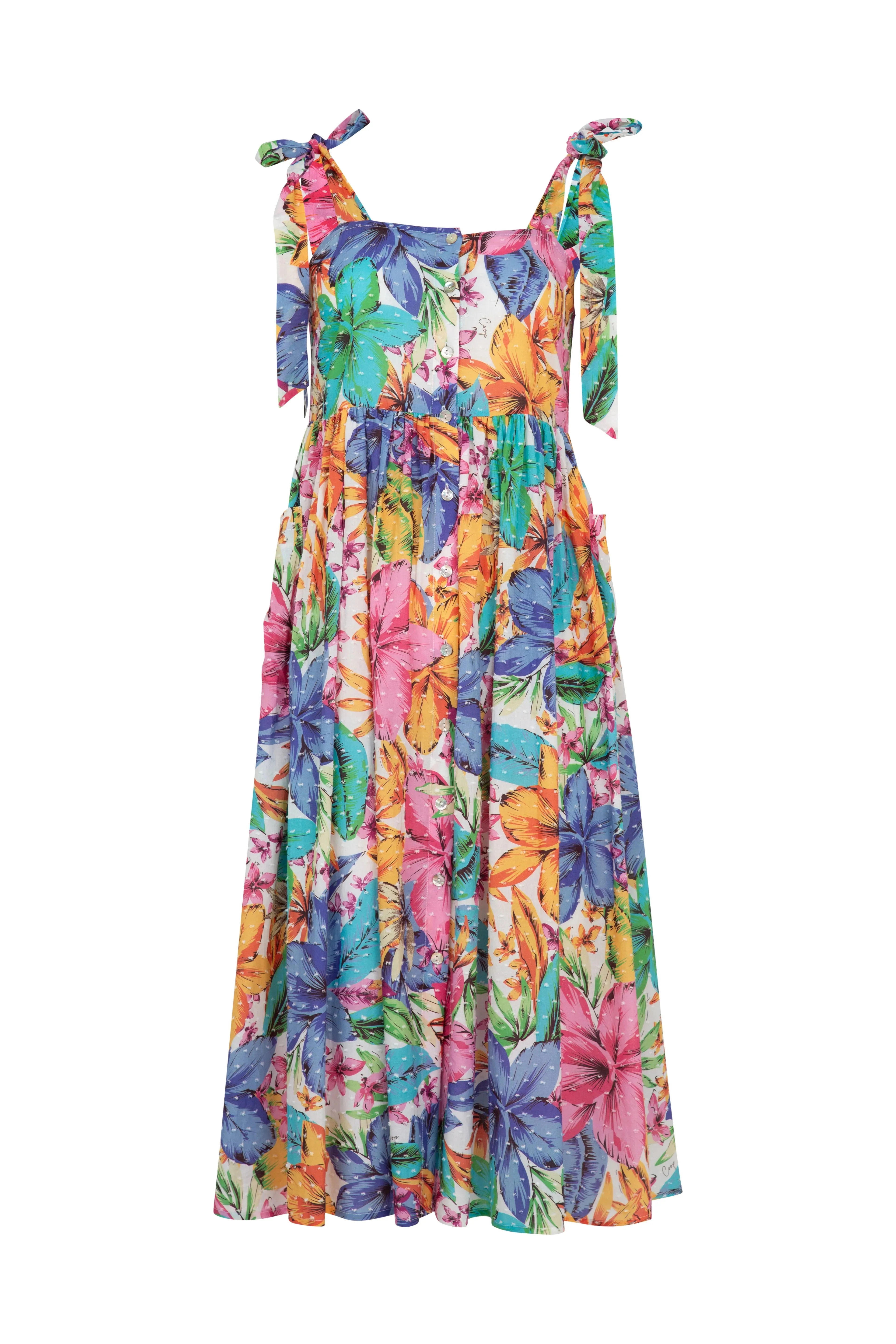 Tie In The Sky Dress - Floral