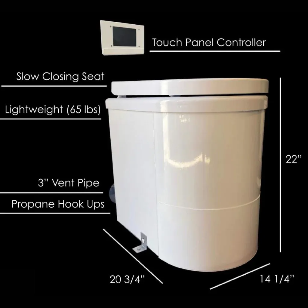 TinyJohn Gas - Waterless Incinerator Toilet