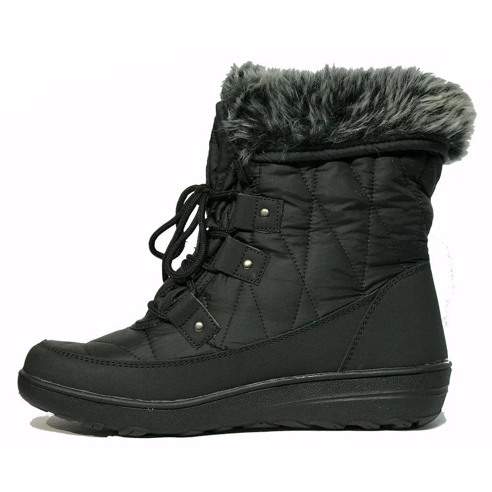 Toe Warmers Women's Snowflake Waterproof Boot Black