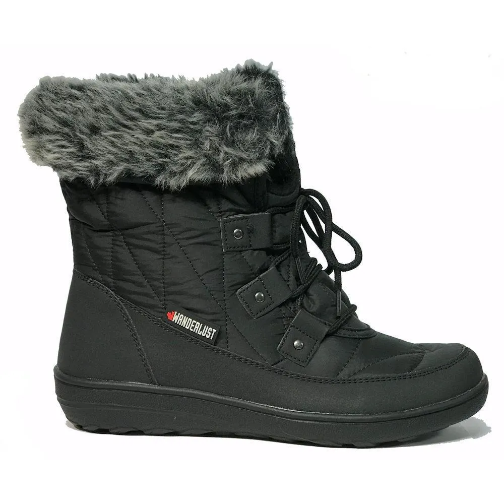 Toe Warmers Women's Snowflake Waterproof Boot Black