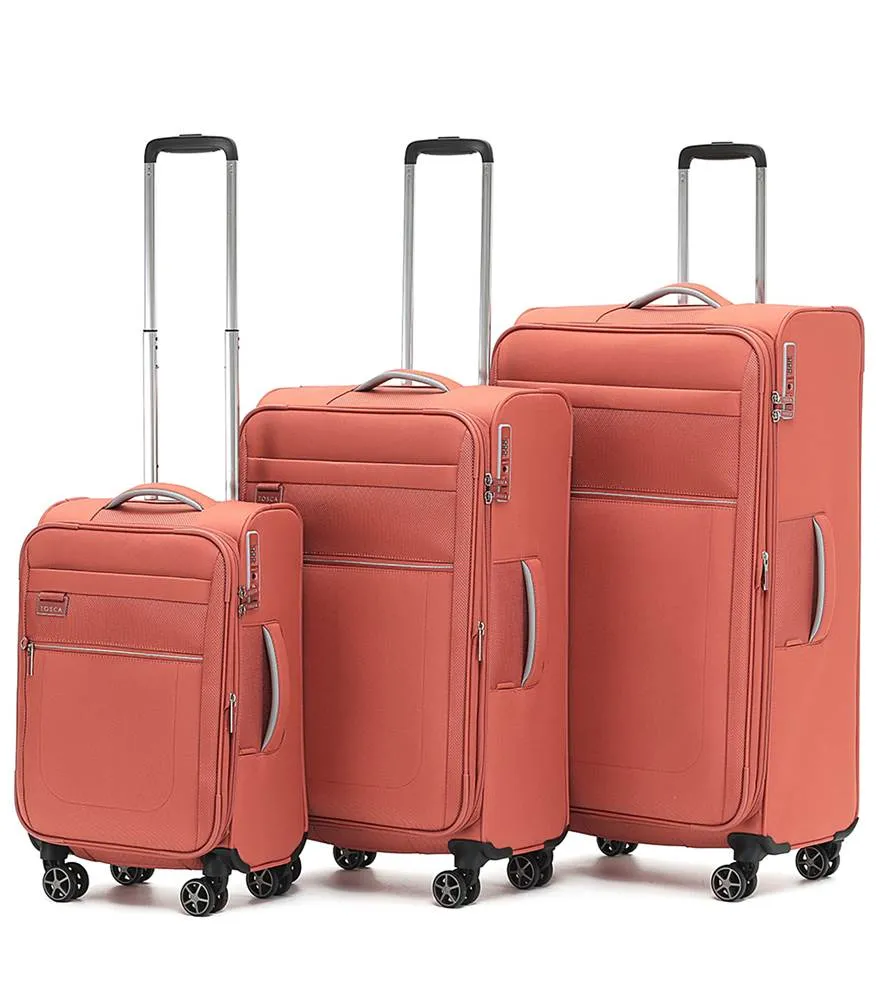 Tosca Vega 4-Wheel Expandable Spinner Luggage Set of 3 - Small, Medium and Large