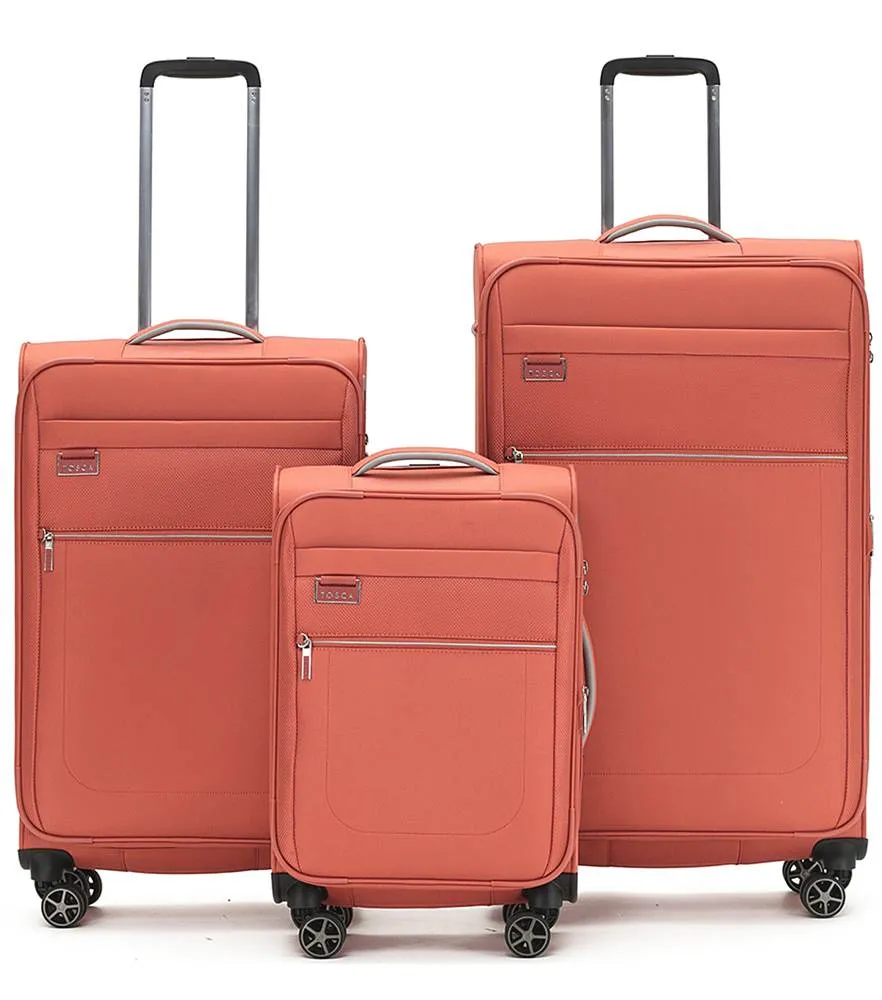 Tosca Vega 4-Wheel Expandable Spinner Luggage Set of 3 - Small, Medium and Large