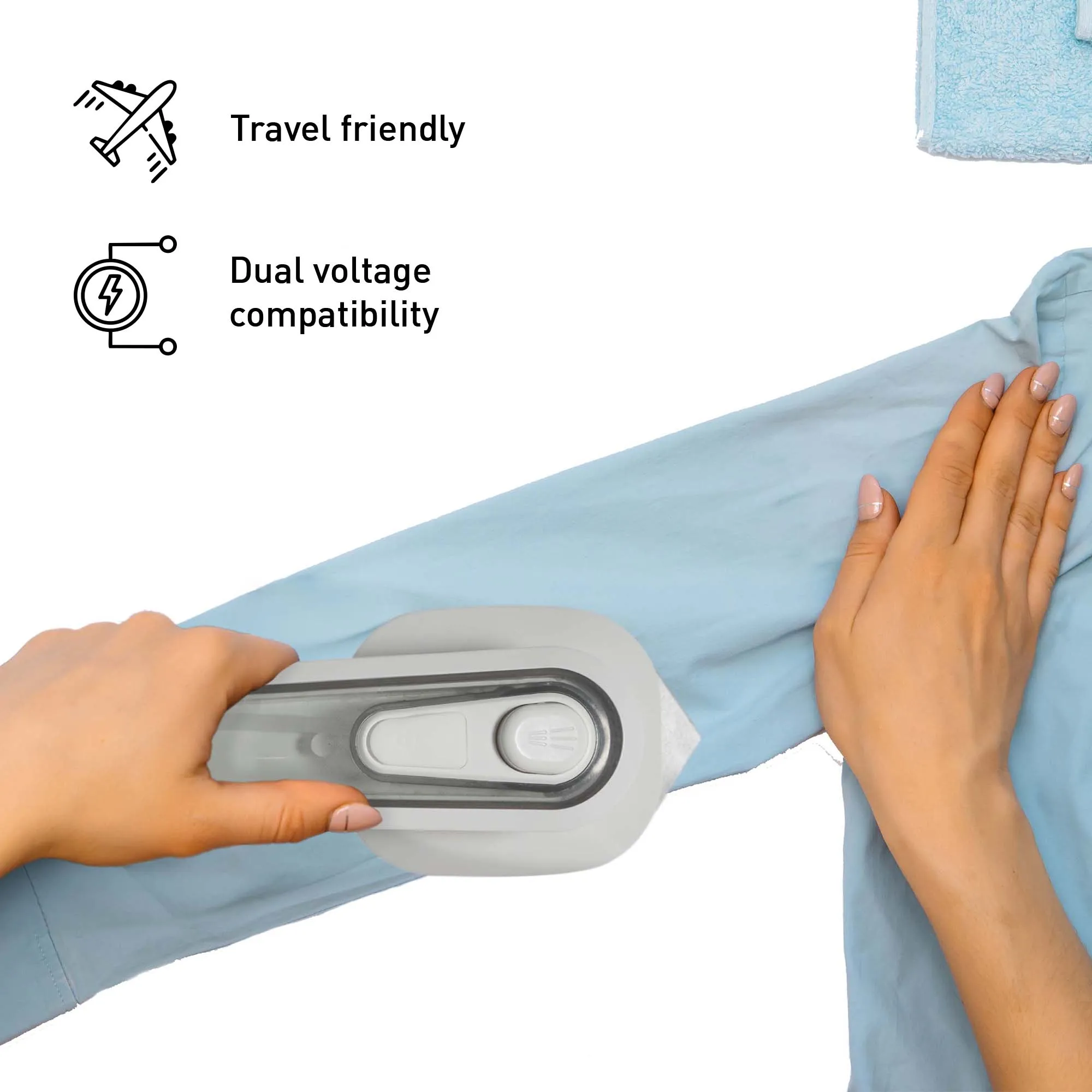 Travel Laundry Essentials Set: Garment Steamer, Mini Iron, Eco-Friendly Laundry Sheets, and Wool Dryer Balls