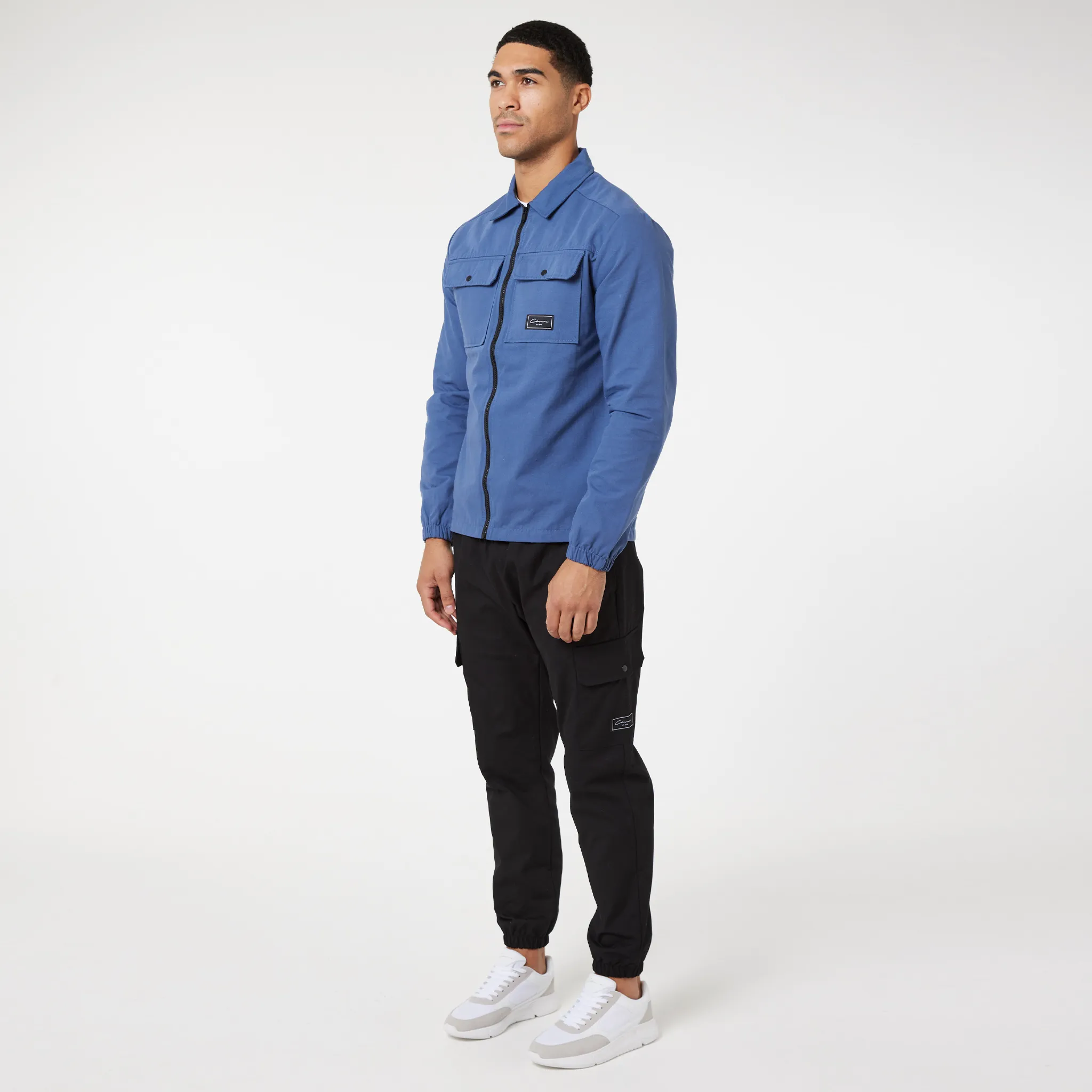 Utility Overshirt | Washed Blue