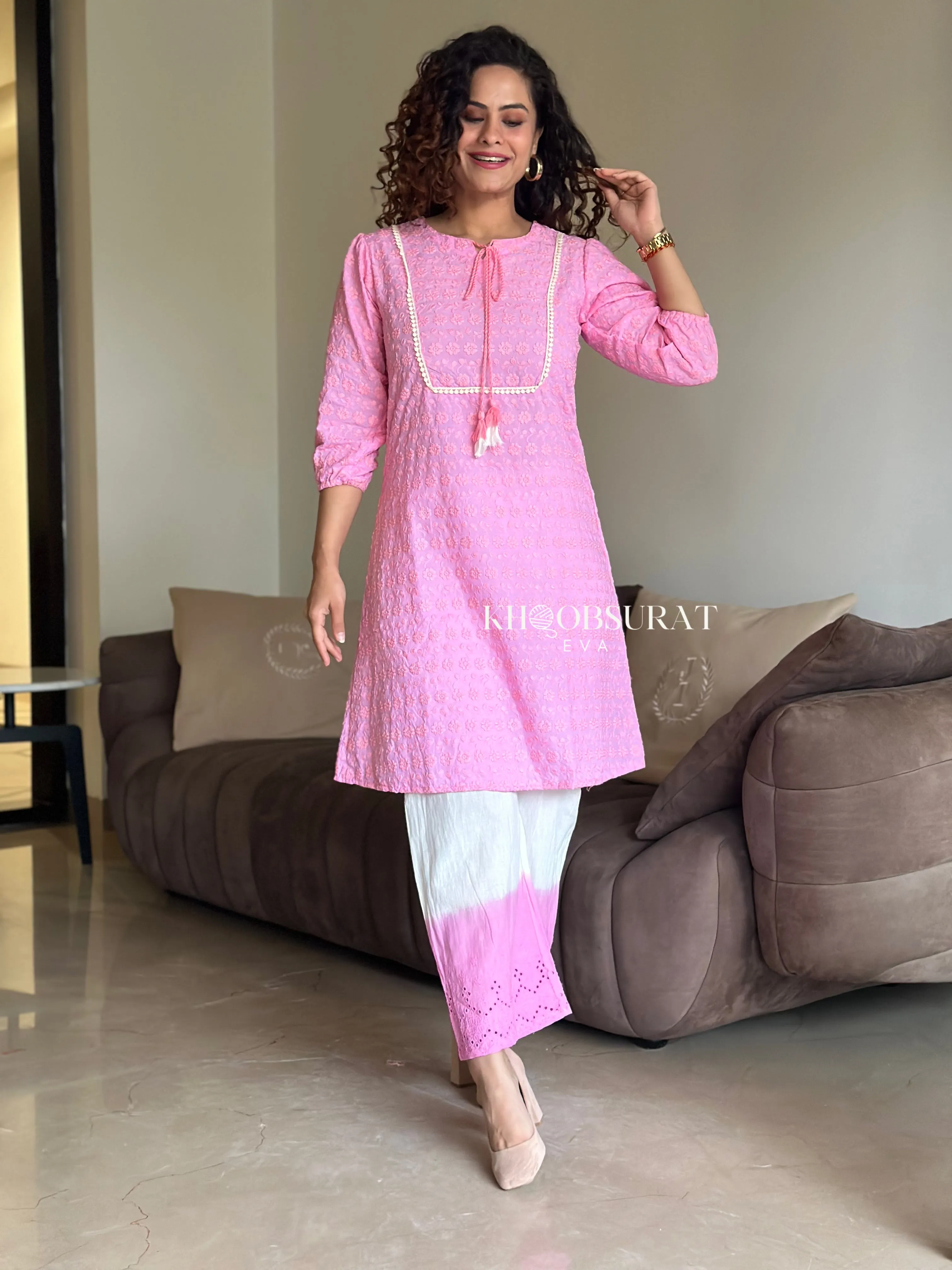 Valentino Pink Kurta Set