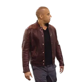 Vin Diesel Fast And Furious Real Leather Jacket Red