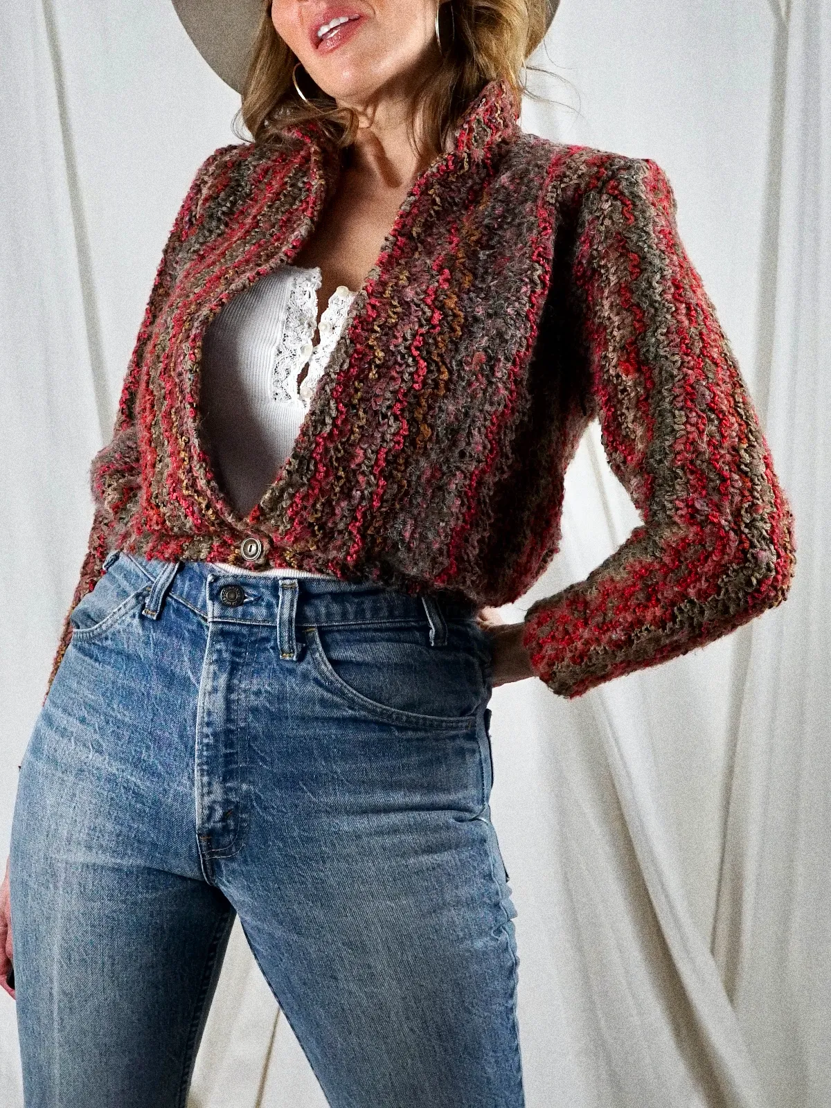 Vintage Desert Crop Sweater