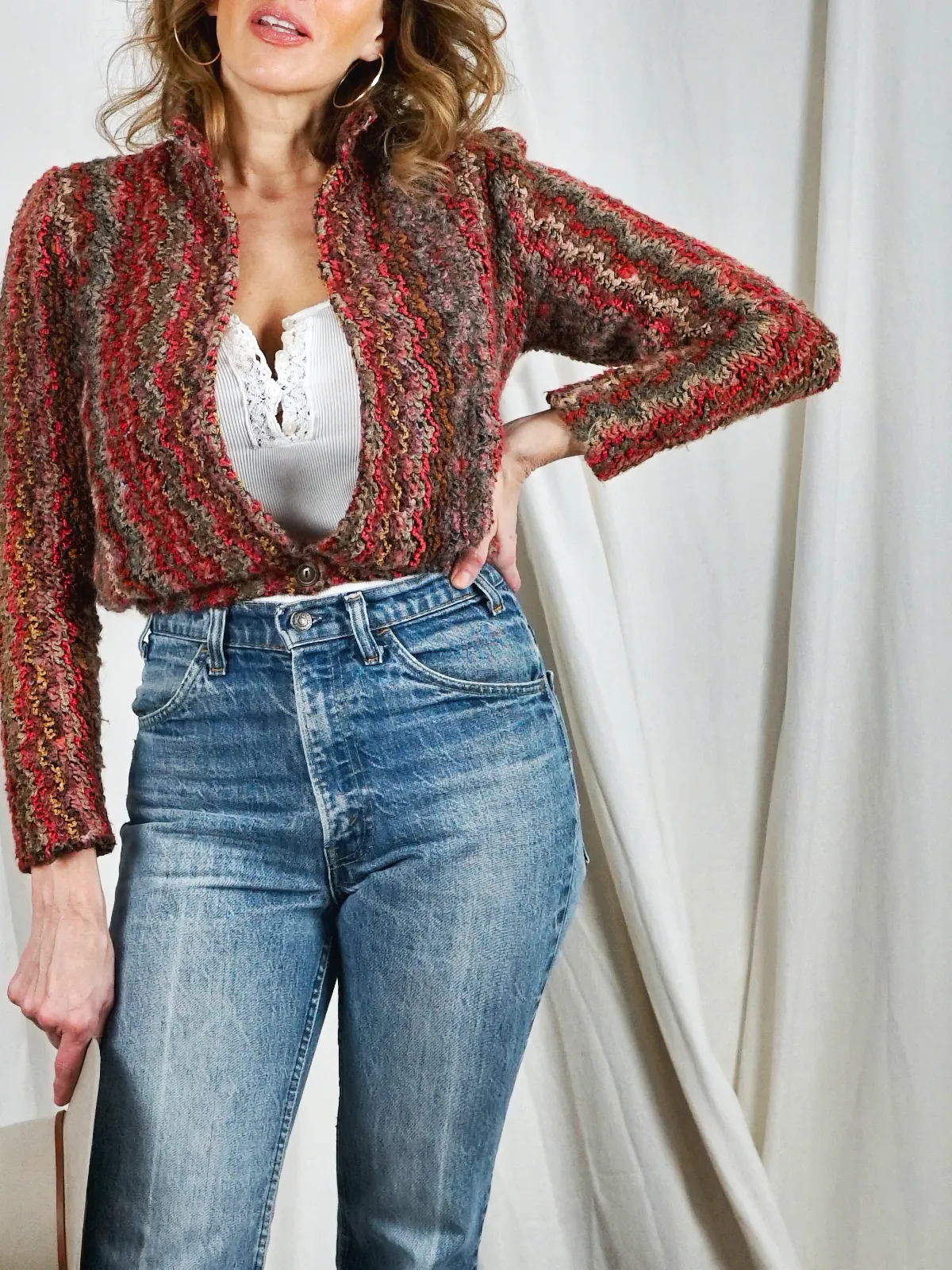 Vintage Desert Crop Sweater