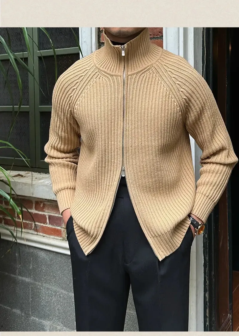 Vintage Luxe Ribbed Knit Jacket