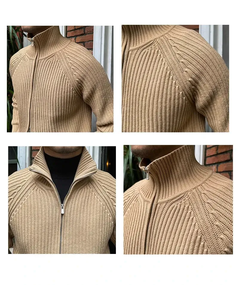 Vintage Luxe Ribbed Knit Jacket