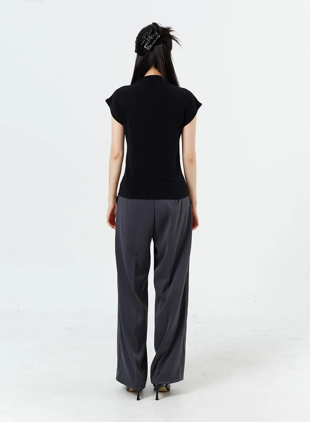 Wide Leg Tailored Pants OM320