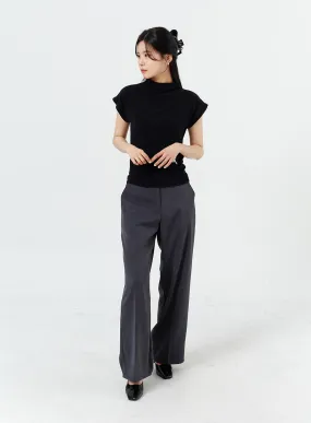 Wide Leg Tailored Pants OM320