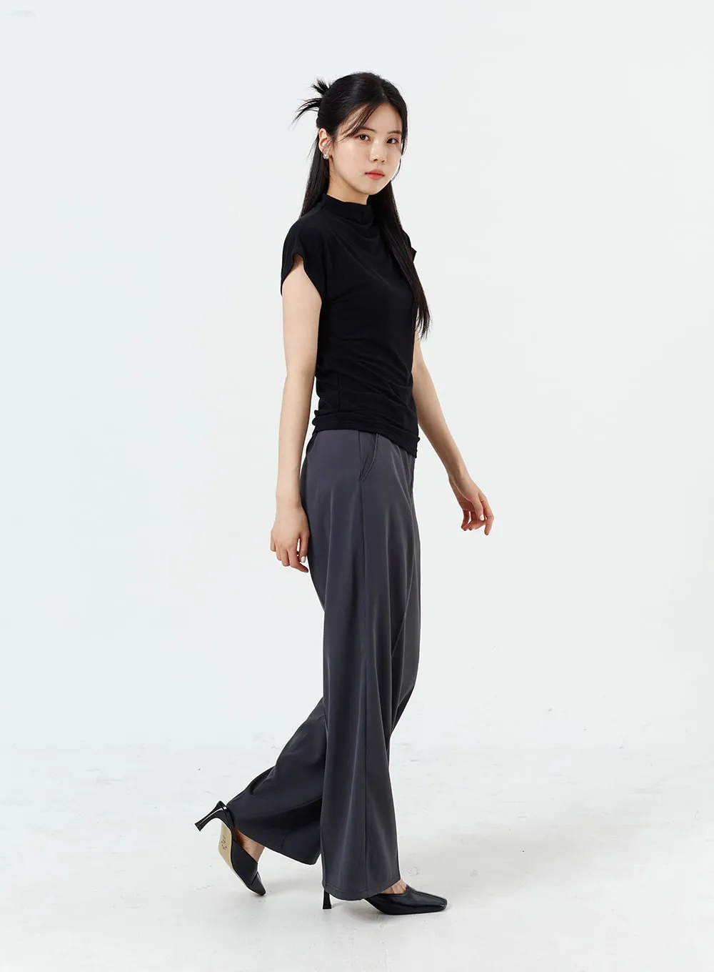 Wide Leg Tailored Pants OM320