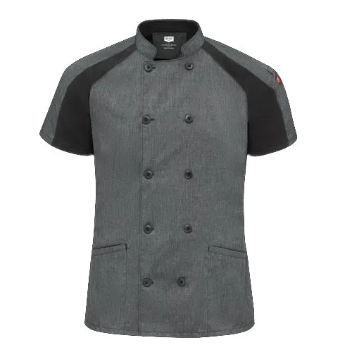 WOMEN'S AIRFLOW RAGLAN CHEF COAT WITH OILBLOK