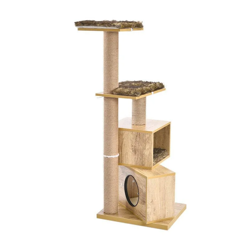 Wooden Condo Stacker Cat Tree House